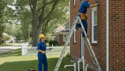 Dayton, OH plumber repairing residential plumbing for local emergency service