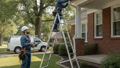 Plumber repairing a pipe in Dayton, OH for plumbing repair service