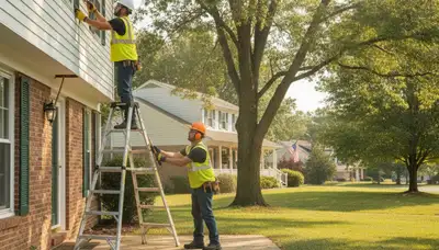 Dayton, OH plumber repairing a pipe for residential plumbing service