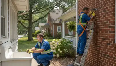 Plumber repairing a sink in Dayton, OH for local plumbing repair service