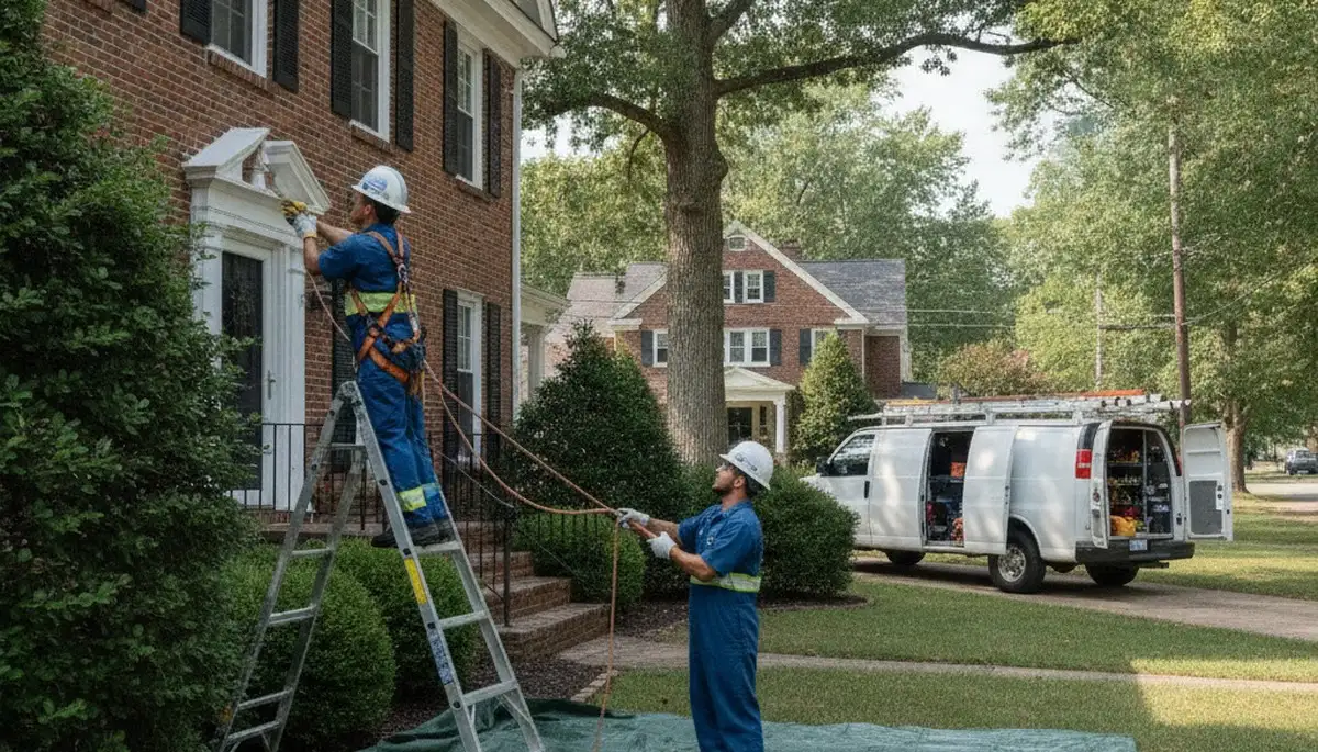 Dayton, OH plumber repairing a residential pipe for reliable plumbing service