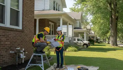 Plumber repairing pipe in Dayton, OH for fast residential plumbing service