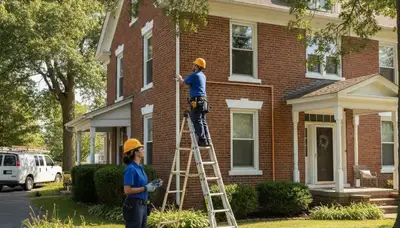 Plumber repairing a pipe in Dayton, OH for emergency plumbing service