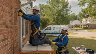 Plumber repairing a pipe in Dayton, OH for plumbing repair service