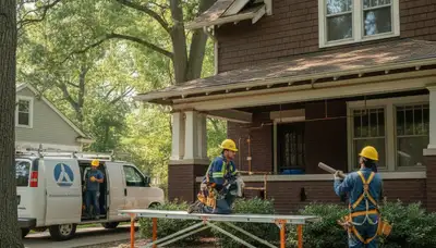 Dayton, OH plumber repairing a leak for a plumbing service call