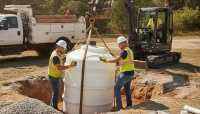 Septic tank installation service for Dayton, OH homes by On Call Plumbers