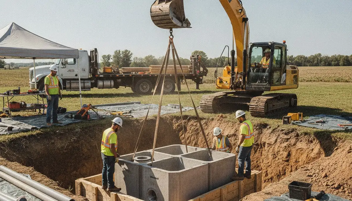 Septic tank installation service for Dayton, OH homes by On Call Plumbers