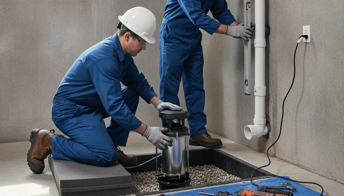 Dayton, OH plumber installs sump pump to protect home from basement flooding