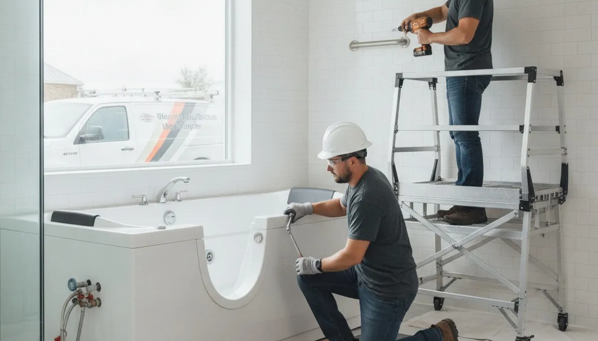 Walk-in tub installation for Dayton, OH homes by On Call Plumbers