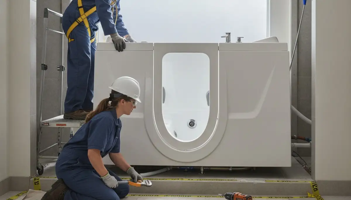 Walk-in tub installation service for Dayton, OH homes by On Call Plumbers
